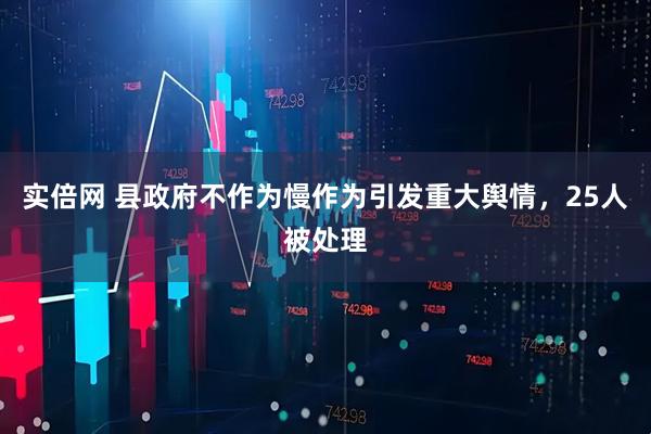 实倍网 县政府不作为慢作为引发重大舆情，25人被处理