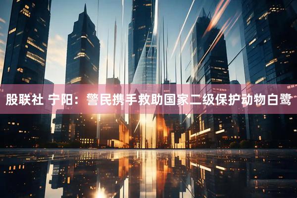 股联社 宁阳：警民携手救助国家二级保护动物白鹭