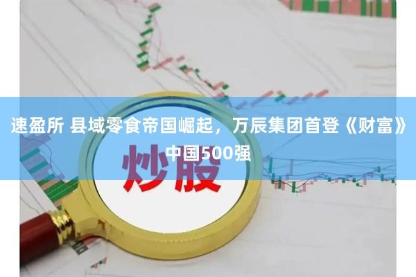 速盈所 县域零食帝国崛起，万辰集团首登《财富》中国500强