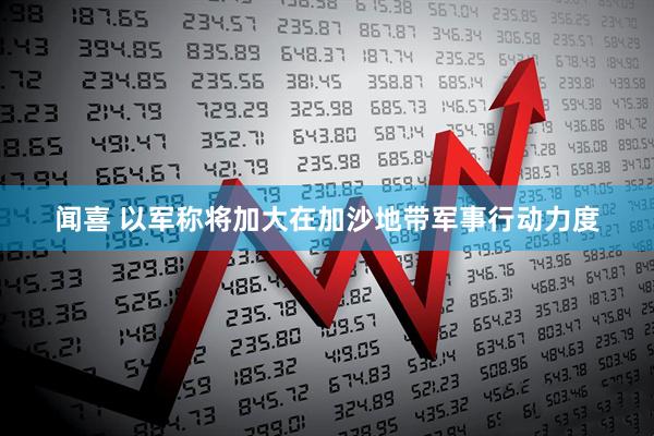 闻喜 以军称将加大在加沙地带军事行动力度