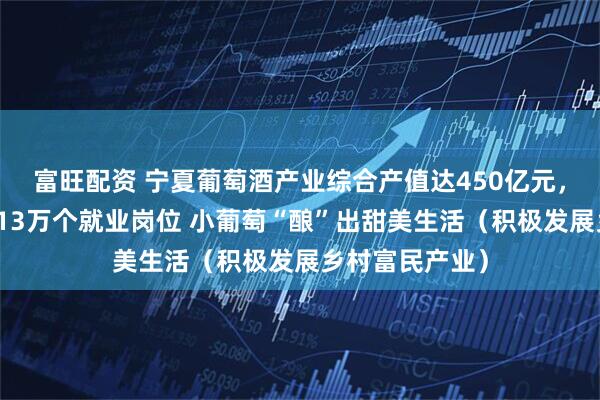 富旺配资 宁夏葡萄酒产业综合产值达450亿元，为农户提供近13万个就业岗位 小葡萄“酿”出甜美生活（积极发展乡村富民产业）